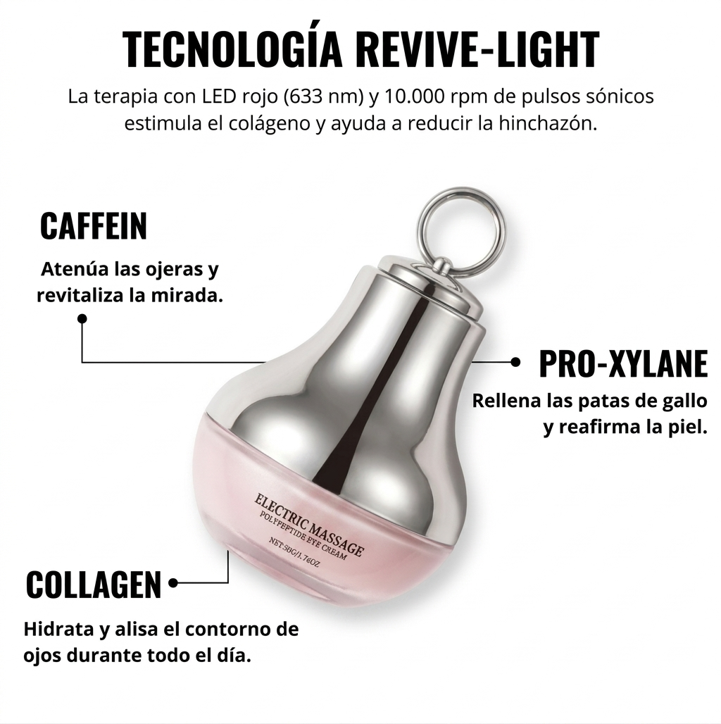 Crema de Luz Roja para el Contorno de Ojos